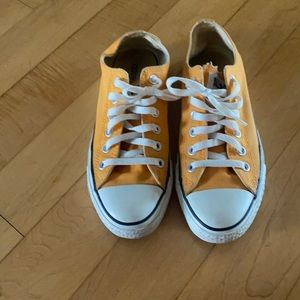 Mac n Cheese Orange Low Top Converse